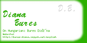 diana bures business card